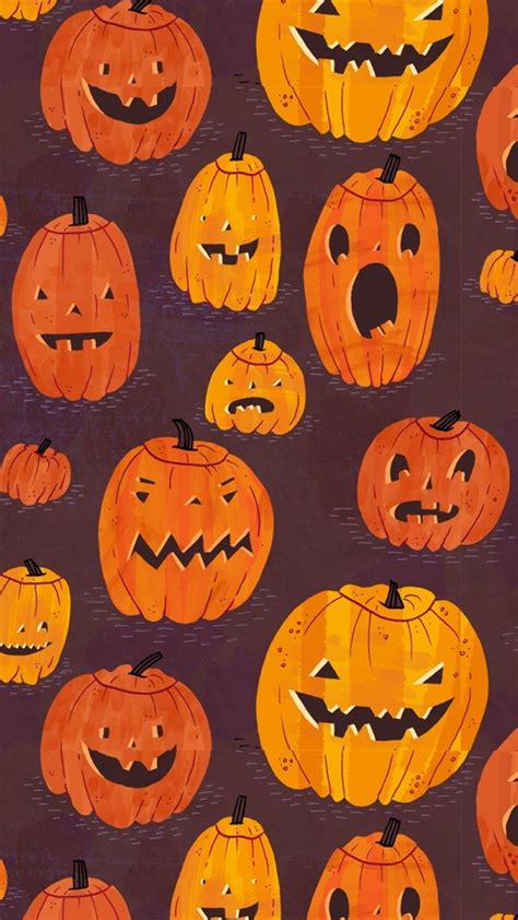 30 Halloween Aesthetic Retro Pumpkin Wallpaper Halloween Wallpaper