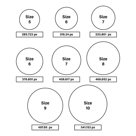 Printable Ring Size Chart Mens