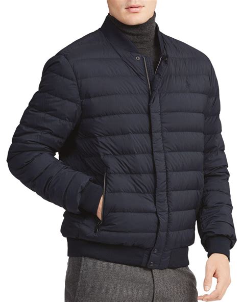 Accessories find a polo ralph lauren store. Polo Ralph Lauren Quilted Nylon Varsity Jacket in Blue for ...