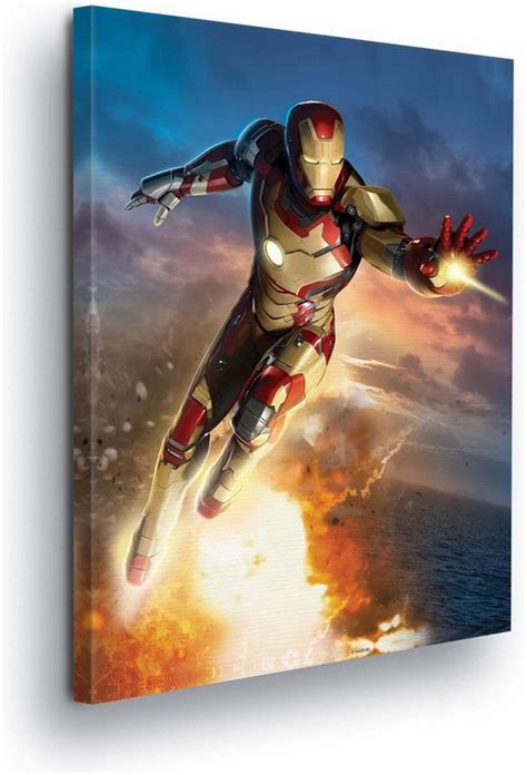 Marvel Iron Man Canvas Print 80cm X 60cm