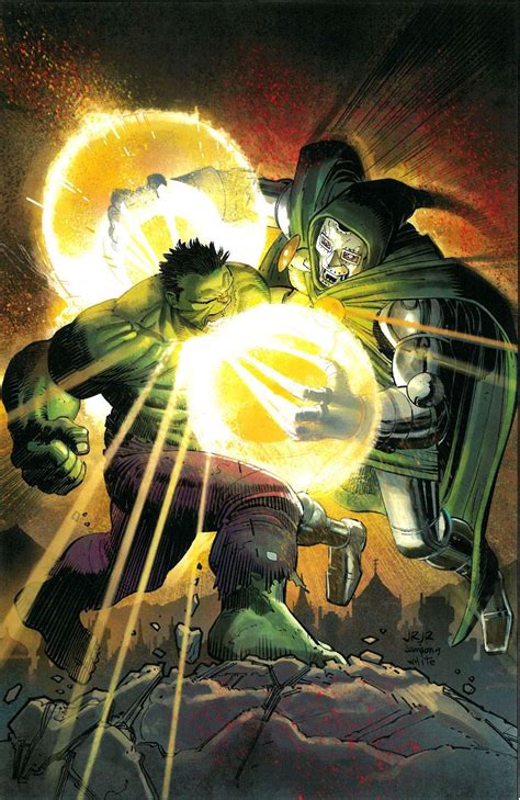 Hulk Vs Dr Doom By John Romita Jr Marvel Comics Art Incredible Hulk