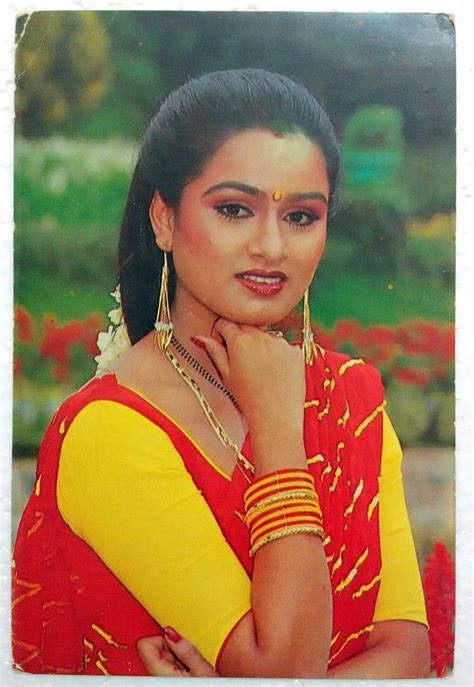 itm bollywood actor actress padmini kolhapure india rare old post card