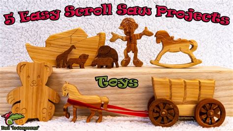5 Easy Scroll Saw Projects Scroll Saw Toys Youtube