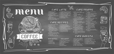 Coffee Menu Vector Art Icons And Graphics For Free Download
