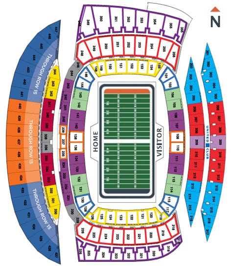 Chicago Bears Seating Chart Map At Soldier Field