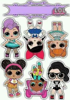 LOL Surprise: Toppers para Tartas, Tortas, Pasteles, Bizcochos o Cakes