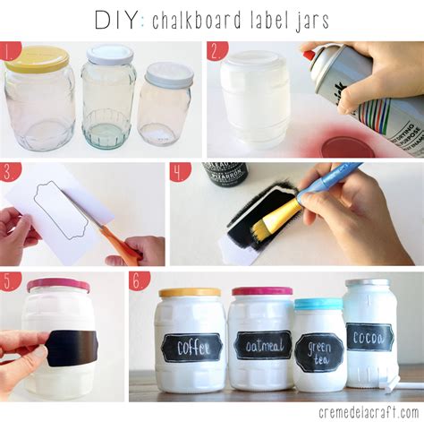 Diy Chalkboard Label Jars