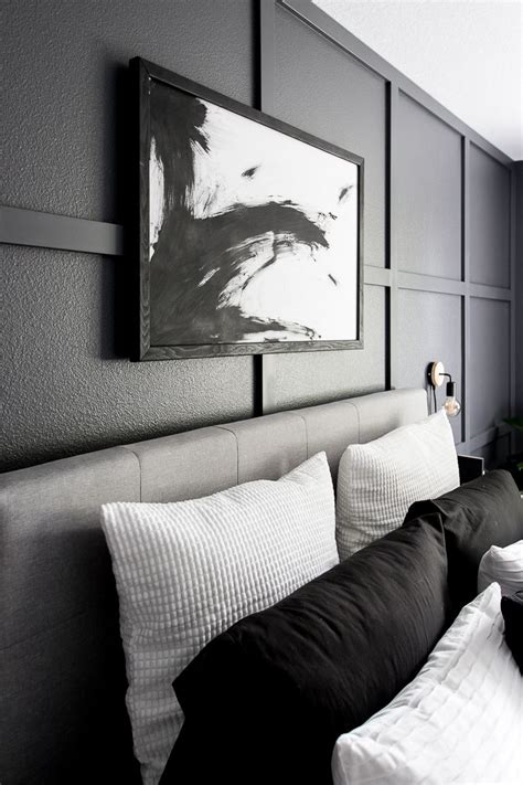 Another principle that we trying to apply to this bedroom design is simplicity. A Monochrome Modern Bedroom Reveal | DIY Room Makeover ...