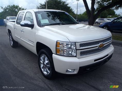 2013 White Diamond Tricoat Chevrolet Silverado 1500 Ltz Crew Cab 4x4