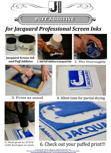 New Puff Additive For Screen Printing From Jacquard Products Diy