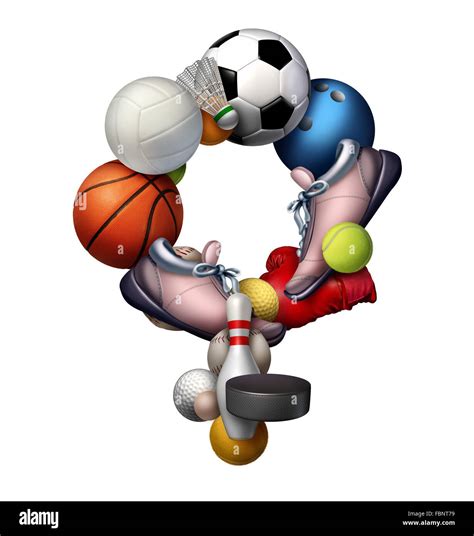Female Sports Sign Icon And Symbol Or Sport Women Concept As A Group Of