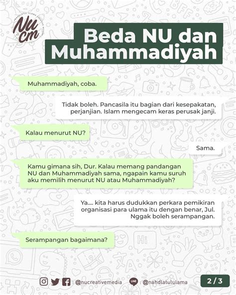 Islam Nusantara On Twitter Apasih Perbedaan Nu Dan Muhammadiyah Mari