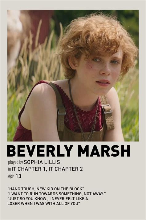 Haderlovers On Ig Beverly Marsh Beauty Portrait Derry Coming Of Age