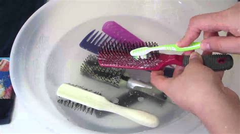How To Clean Wash Your Hair Brushes Youtube