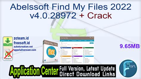 Abelssoft Find My Files 2022 V4028972 Crack Zcteamid Free Download