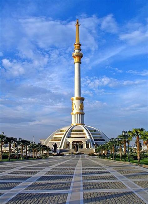 Picture Information Independence Monument In Turkmenistan