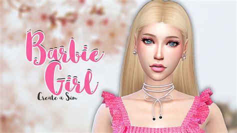 The Sims 4 Create A Sim Barbie Girl Youtube Vrogue