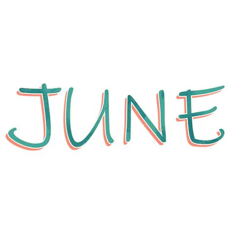 Month Of June Clipart Png Vector Psd And Clipart With Transparent