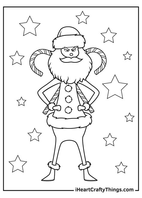 Grinch Coloring Pages Updated 2021