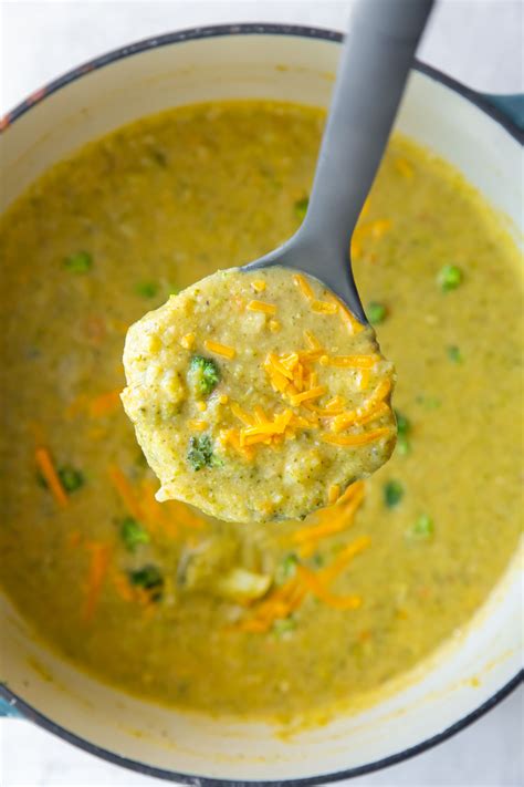Best Broccoli Cheddar Soup Recipe Kristines Kitchen