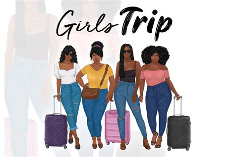 Fashion Clipart Travel Cliparttravel Girl Clipart African American