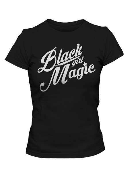 Black Girl Magic Glow In The Dark Tee Black Womens T Shirt Etsy