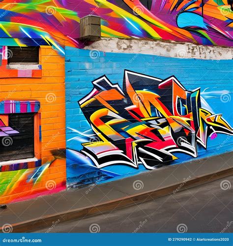 1290 Urban Street Art A Vibrant And Urban Background Featuring Street