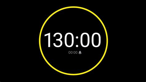 130 Minute Countdown Timer With Alarm Iphone Timer Style Youtube