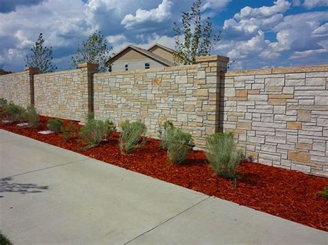 Of chb needed area of the wall division in sq. Low Maintenance Fence | StoneTree® Concrete Fence Walls