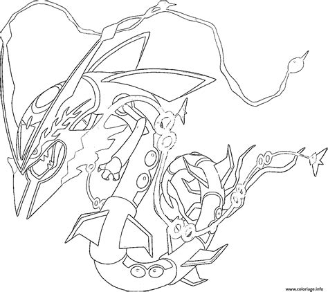 Coloriage Mega Rayquaza Rubis Omega Et Saphir Alpha Jecolorie Com My Xxx Hot Girl