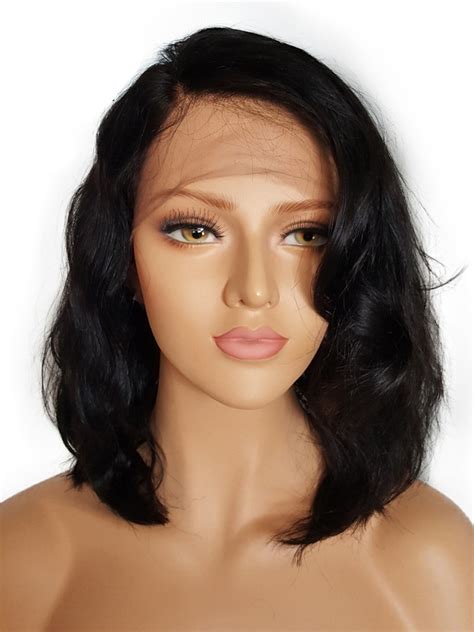 Short Glueless Lace Front Human Hair Wigs With Baby Hair Brazilian Non