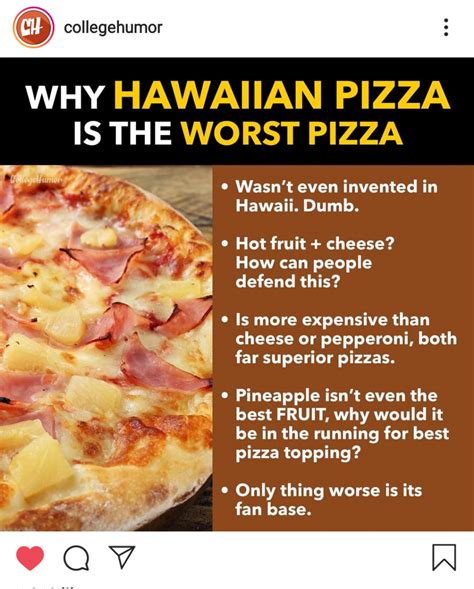 Pineapple Pizza Meme Funny