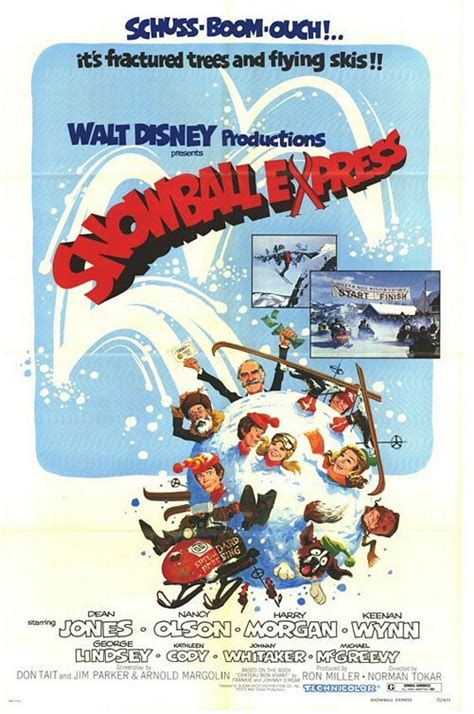 Snowball Express 1972 Walt Disney Movies Disney Movie Posters