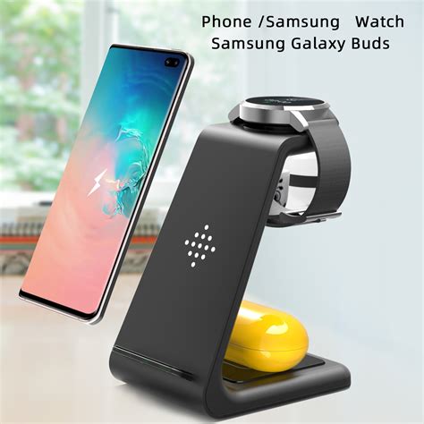 3in1 Fast Wireless Charger Dock For Charging Samsung Galaxy Phone Watch