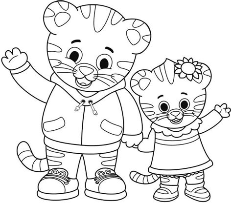 Free 14 daniel tiger printable coloring pages download. coloring page daniel tiger | Daniel tiger birthday, Daniel ...