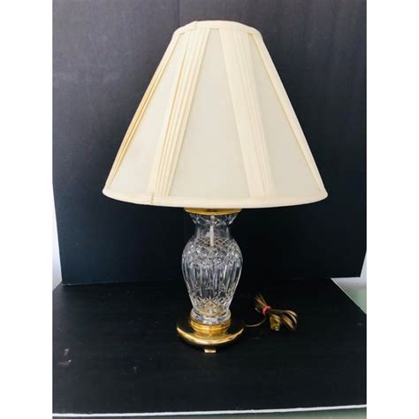 Table lamp shades only suppliers who want to stock up on these items for the future. Waterford Crystal Solid Brass Table Lamp W/Shade | Chairish
