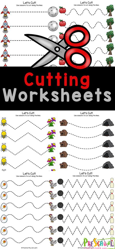 Cutting Activities For Kindergarten Free Printable Pdf Printable