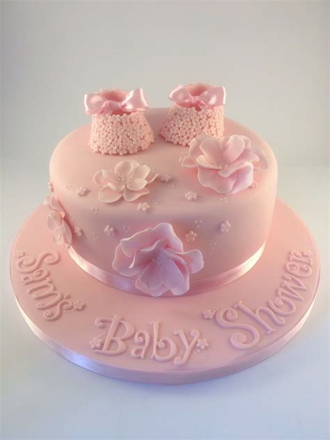 Pretty Baby Girl Cakes Pink Baby Shower Cake Baby Shower Cakes