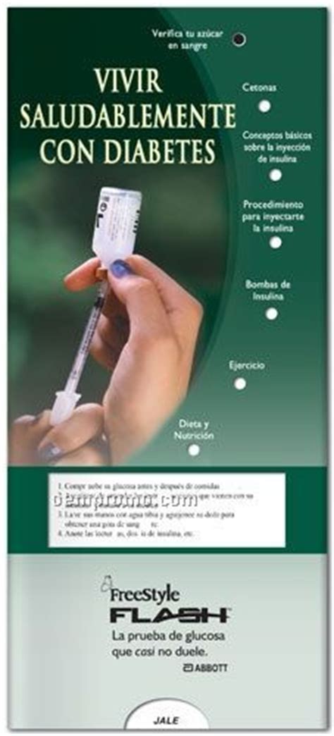 Spanish Staying Healthy With Diabetes Pocket Slider Chart Brochure