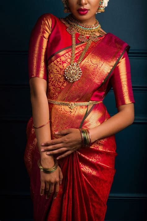 70 red silk saree and blouse designs for wedding candy crow