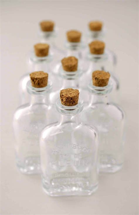 Small Glass Bottles With Cork 45ml 325in Pack Of 10