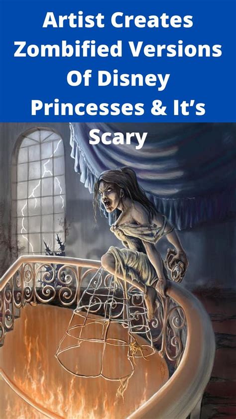 artist creates zombified versions of disney princesses and it s scary disney princess disney