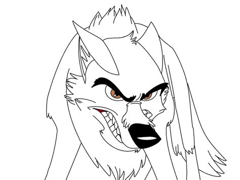 Angry Wolf Lineart By Xxnishkachibixx On Deviantart