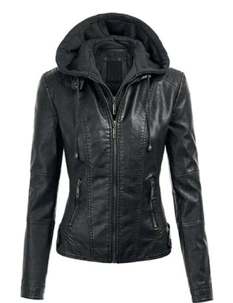 Hooded Lock And Love Leather Jacket A2 Jackets