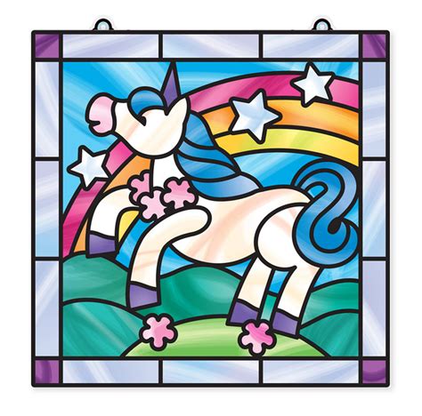Unicorn Stained Glass
