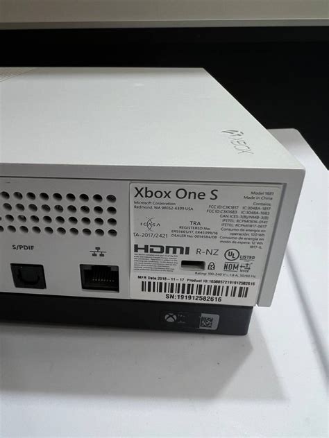 Microsoft Xbox One S Console 1tb 1681 Very Good Buya