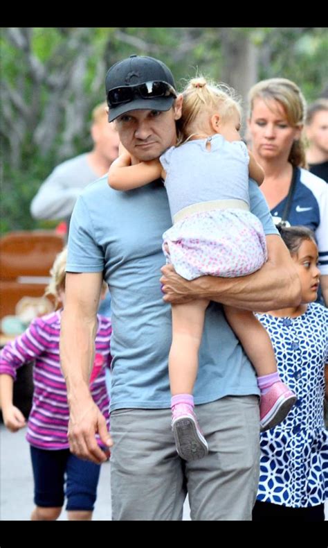 Jeremy Renner And Daughter Ava In His Arms Can This Day Get Any Better