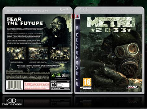 Metro 2033 Playstation 3 Box Art Cover By Deenosdesigns
