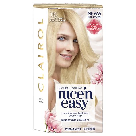 Clairol Nice N Easy Hair Color C Ultra Light Cool Blonde Walmart Com Walmart Com