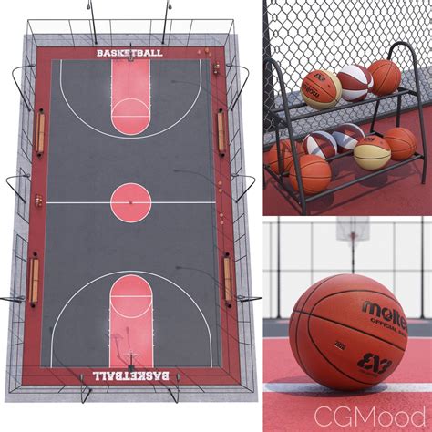 Basketball Court 3d Model For Vray